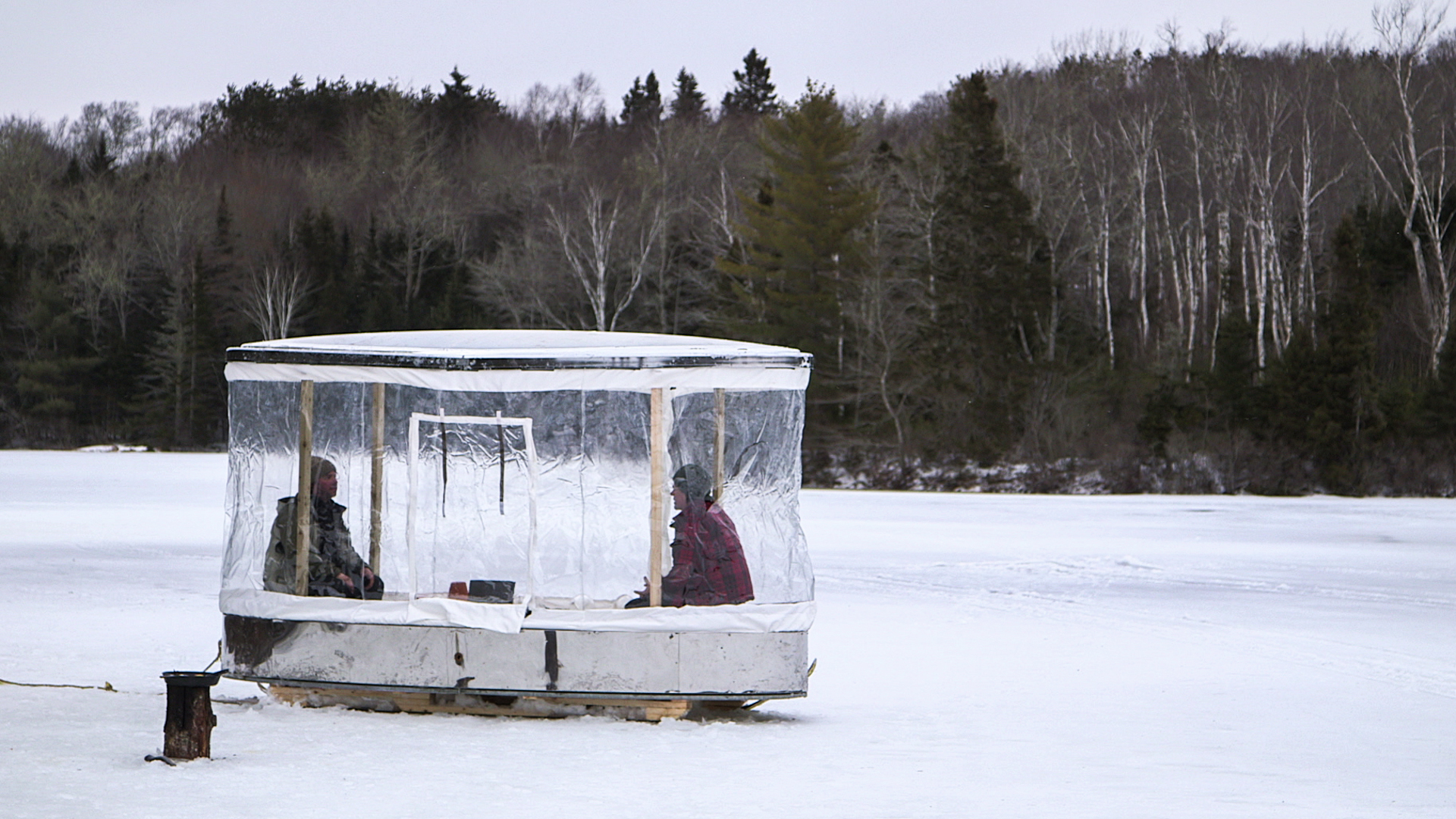 Solar Heat Ice Fishing Shack - Ice Fishing - Outdoor Re-Creation